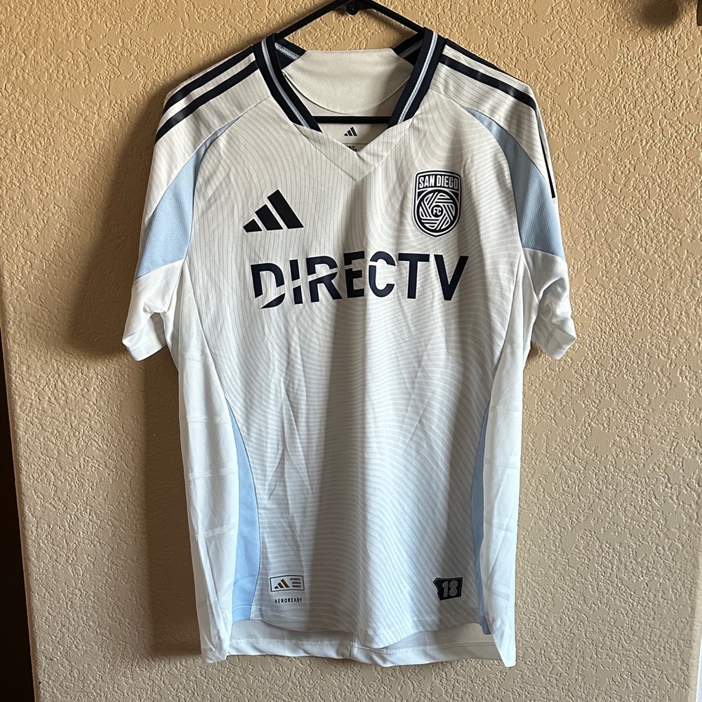 Adidas San Diego FC Authentic Away White Men's Jersey | Size L